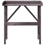 Pflanzentisch mit grauem Tannenholzregal 78x38x82,5 cm von , Topfständer - Ref: Foro24-156351, Preis: 51,18 €, Rabatt: %