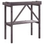 Pflanzentisch mit grauem Tannenholzregal 78x38x82,5 cm von , Topfständer - Ref: Foro24-156351, Preis: 51,18 €, Rabatt: %