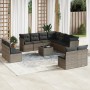Set mit 12 Gartensofas mit Kissen synthetisches Rattangrau von , Gartensets - Ref: Foro24-3217830, Preis: 655,15 €, Rabatt: %