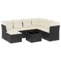 8-piece garden sofa set with black synthetic rattan cushions by , Garden sets - Ref: Foro24-3217996, Price: 462,87 €, Discoun...