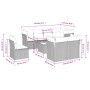 9-teiliges Gartenmöbel-Set und Kissen synthetisches Rattangrau von , Gartensets - Ref: Foro24-3217940, Preis: 540,81 €, Rabat...
