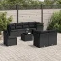 8-piece garden sofa set with black synthetic rattan cushions by , Garden sets - Ref: Foro24-3217935, Price: 600,77 €, Discoun...