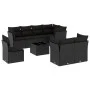 8-piece garden sofa set with black synthetic rattan cushions by , Garden sets - Ref: Foro24-3217935, Price: 600,77 €, Discoun...