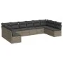 Garden sofa set 10 pieces with gray synthetic rattan cushions by , Garden sets - Ref: Foro24-3218090, Price: 550,10 €, Discou...