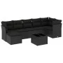 Set de sofás de jardín 8 piezas y cojines ratán sintético negro by , Garden sets - Ref: Foro24-3217975, Price: 492,53 €, Disc...
