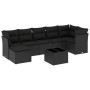 Set de sofás de jardín 8 piezas y cojines ratán sintético negro by , Garden sets - Ref: Foro24-3217975, Price: 480,67 €, Disc...