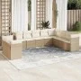 Juego de sofás jardín con cojines beige 10 pzas ratán sintético de , Conjuntos de jardín - Ref: Foro24-3217858, Precio: 691,4...