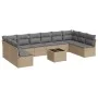 11-piece garden sofa set with beige synthetic rattan cushions by , Garden sets - Ref: Foro24-3218099, Price: 619,16 €, Discou...