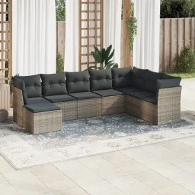 8-piece garden sofa set and gray synthetic rattan cushions by , Garden sets - Ref: Foro24-3218050, Price: 454,29 €, Discount: %