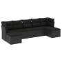 7-piece garden dining set with black synthetic rattan cushions by , Garden sets - Ref: Foro24-3218025, Price: 422,67 €, Disco...
