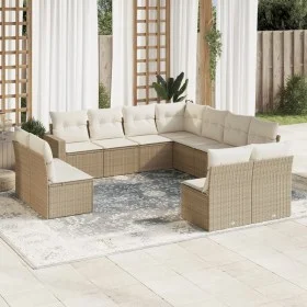 11-teiliges Gartensofa-Set mit beigen synthetischen Rattankissen von , Gartensets - Ref: Foro24-3219118, Preis: 730,03 €, Rab...