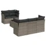 6-piece garden furniture set and gray synthetic rattan cushions by , Garden sets - Ref: Foro24-3217250, Price: 373,26 €, Disc...