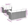 6-teiliges Gartenmöbel-Set und graue synthetische Rattankissen von , Gartensets - Ref: Foro24-3217250, Preis: 362,53 €, Rabat...