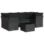 7-piece garden dining set with black synthetic rattan cushions by , Garden sets - Ref: Foro24-3217265, Price: 458,40 €, Disco...