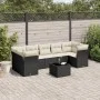 Set de sofás de jardín 8 piezas y cojines ratán sintético negro de , Conjuntos de jardín - Ref: Foro24-3217286, Precio: 495,5...