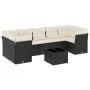 Set de sofás de jardín 8 piezas y cojines ratán sintético negro de , Conjuntos de jardín - Ref: Foro24-3217286, Precio: 495,5...