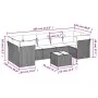 Set mit 8 Gartensofas und Kissen synthetisches Rattangrau von , Gartensets - Ref: Foro24-3217290, Preis: 482,02 €, Rabatt: %