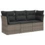 Set mit 3 Gartensofas und Kissen synthetisches Rattangrau von , Gartensets - Ref: Foro24-3217210, Preis: 185,63 €, Rabatt: %