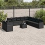 Gartensofa-Set 12-teilig mit schwarzen synthetischen Rattankissen von , Gartensets - Ref: Foro24-3219185, Preis: 803,83 €, Ra...