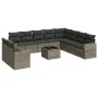 Set de sofás de jardín 11 pzas y cojines ratán sintético gris de , Conjuntos de jardín - Ref: Foro24-3219170, Precio: 656,92 ...