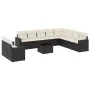 Set mit 11 Stück Gartensofas und Kissen synthetisches Rattan schwarz von , Gartensets - Ref: Foro24-3219166, Preis: 665,77 €,...