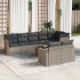 9-teiliges Gartenmöbel-Set und Kissen synthetisches Rattangrau von , Gartensets - Ref: Foro24-3219220, Preis: 563,26 €, Rabat...