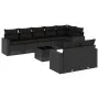 Set aus 8-teiligen Gartensofas und Kissen Kunstrattan schwarz von , Gartensets - Ref: Foro24-3219215, Preis: 618,88 €, Rabatt: %