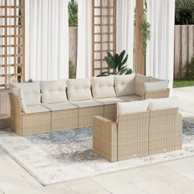 Garden sofa set with beige cushions 8 pcs PE rattan by , Garden sets - Ref: Foro24-3219208, Price: 587,54 €, Discount: %