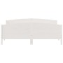 Solid white pine wood headboard bed frame 180x200 cm by , Beds and slatted bases - Ref: Foro24-3216165, Price: 254,10 €, Disc...