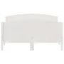 Estructura de cama con cabecero madera de pino blanco 150x200cm de , Camas y somieres - Ref: Foro24-3216171, Precio: 231,82 €...