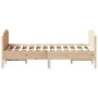 Bettgestell mit Kopfteil aus massivem Kiefernholz 160x200 cm von , Betten und Lattenroste - Ref: Foro24-3216167, Preis: 199,1...