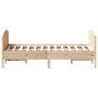 Estructura de cama con cabecero madera maciza pino 140x200 cm de , Camas y somieres - Ref: Foro24-3216173, Precio: 188,38 €, ...
