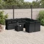 Set de sofás de jardín 8 piezas y cojines ratán sintético negro de , Conjuntos de jardín - Ref: Foro24-3217315, Precio: 580,4...