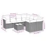 8-teiliges Gartensofa-Set und schwarze synthetische Rattankissen von , Gartensets - Ref: Foro24-3217315, Preis: 570,81 €, Rab...