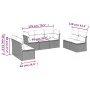 7-piece garden sofa set and beige synthetic rattan cushions by , Garden sets - Ref: Foro24-3249248, Price: 439,63 €, Discount: %