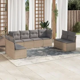 Garden sofa set with beige cushions 8 pcs PE rattan by , Garden sets - Ref: Foro24-3249288, Price: 462,86 €, Discount: %
