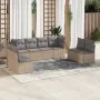 Gartensofa-Set mit beigen Kissen 8 Stück PE-Rattan von , Gartensets - Ref: Foro24-3249288, Preis: 462,86 €, Rabatt: %