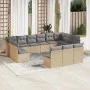 Garden sofa set with cushions 13 pieces beige synthetic rattan by , Garden sets - Ref: Foro24-3250228, Price: 789,39 €, Disco...