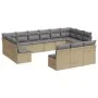 Garden sofa set with cushions 13 pieces beige synthetic rattan by , Garden sets - Ref: Foro24-3250228, Price: 789,39 €, Disco...