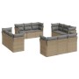 Garden sofa set 12 pieces and brown synthetic rattan cushions by , Garden sets - Ref: Foro24-3217329, Price: 790,87 €, Discou...