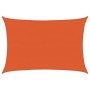 Toldo de vela rectangular HDPE naranja 160 g/m² 5x7 m