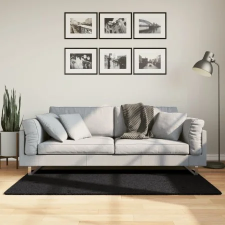 Moderner langfloriger Pelzteppich PAMPLONA schwarz 80x150 cm von , Teppiche - Ref: Foro24-375273, Preis: 30,41 €, Rabatt: %