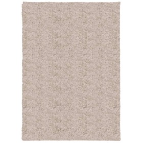 Alfombra peluda de pelo largo moderna PAMPLONA beige 120x170 cm