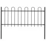 Gartenzaun mit schwarzen Stahlbügelspitzen 1,7 m von vidaXL, Zaunpaneele - Ref: Foro24-144929, Preis: 73,77 €, Rabatt: %