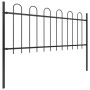 Gartenzaun mit schwarzen Stahlbügelspitzen 1,7 m von vidaXL, Zaunpaneele - Ref: Foro24-144929, Preis: 79,48 €, Rabatt: %