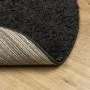 Modern long-haired furry black PAMPLONA Ø 240 cm carpet by , Rugs - Ref: Foro24-375292, Price: 101,98 €, Discount: %