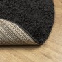 Modern long-haired furry black PAMPLONA Ø 240 cm carpet by , Rugs - Ref: Foro24-375292, Price: 103,27 €, Discount: %