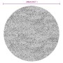 Modern long-haired furry black PAMPLONA Ø 240 cm carpet by , Rugs - Ref: Foro24-375292, Price: 103,27 €, Discount: %