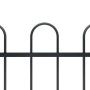 Garden fence with black steel arrowhead tips 1.7 m by vidaXL, fence panels - Ref: Foro24-144929, Price: 79,48 €, Discount: %