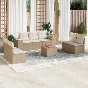 Set Gartensofas mit beigen Kissen 8 Stück PE Rattan von , Gartensets - Ref: Foro24-3225400, Preis: 520,00 €, Rabatt: %